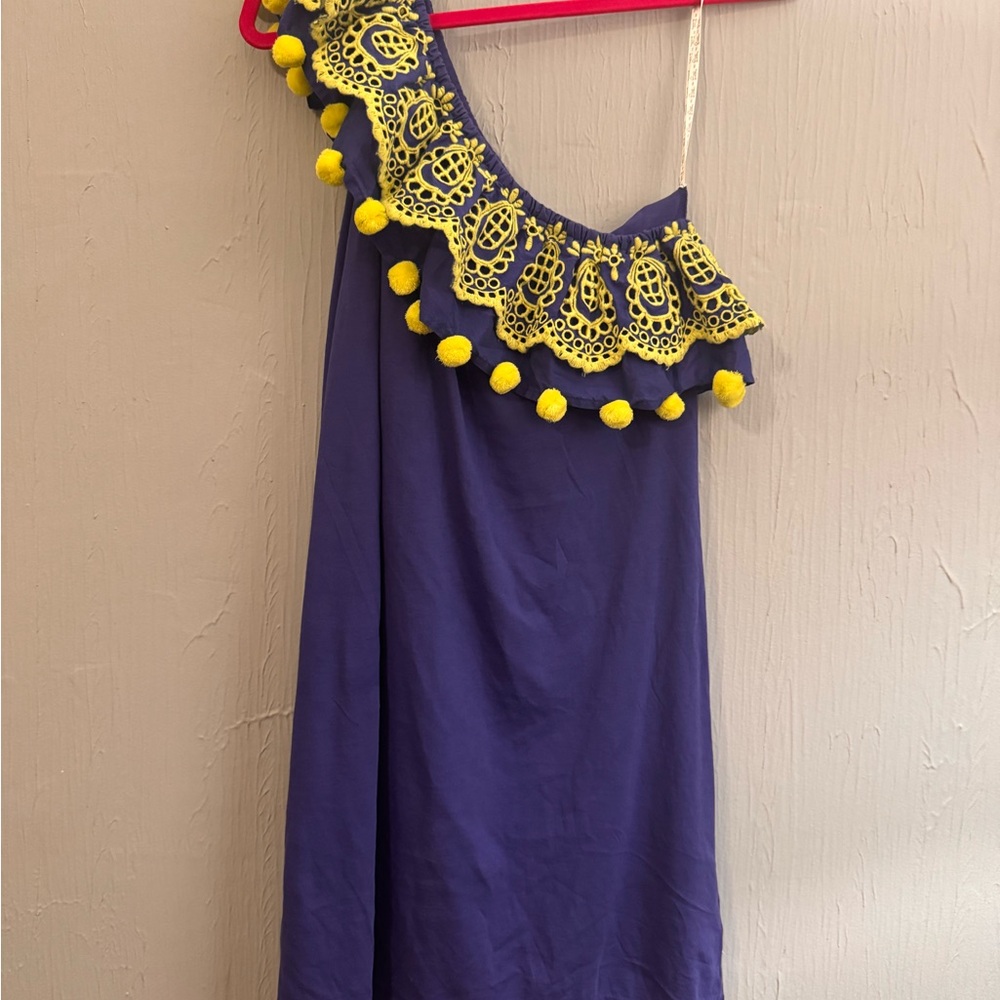 Lilly Pulitzer Purple Dress with Yellow Accents